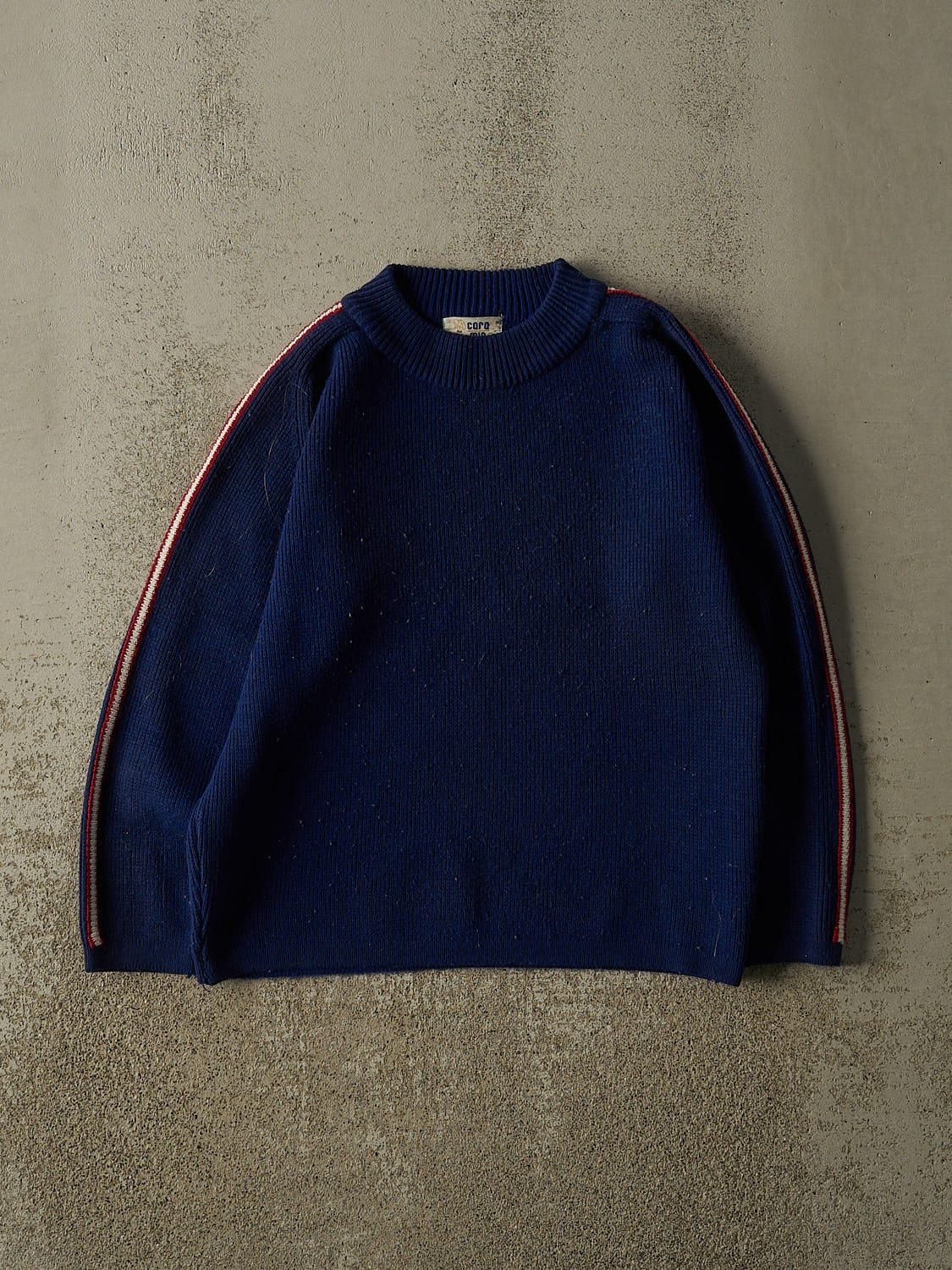 Vintage 80s Royal Blue Striped Knit (XS)