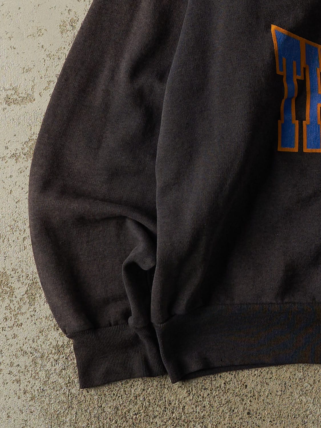 Vintage 80s Sun Faded Black University of the Rockies Crewneck (XL) - Image 3
