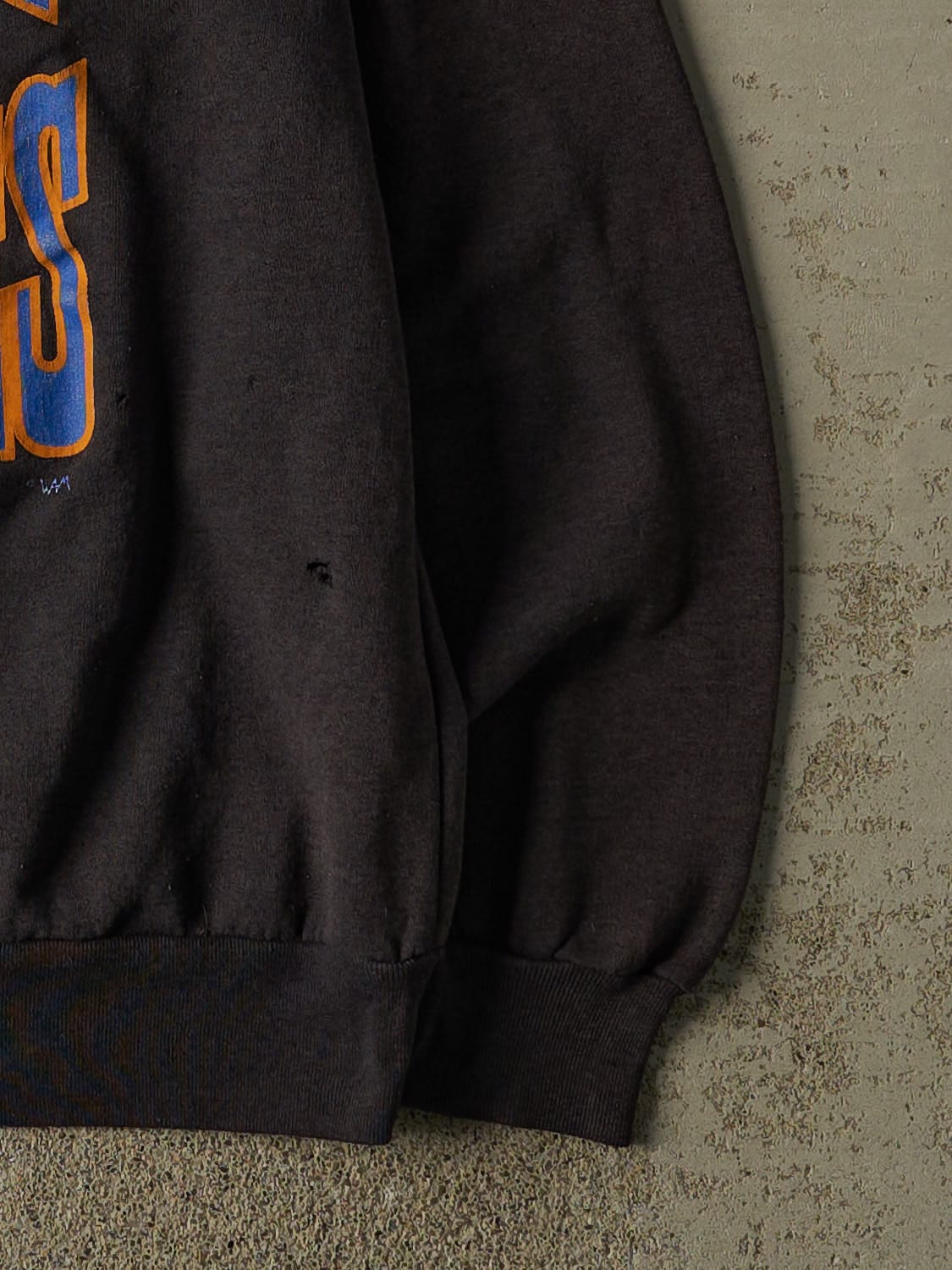 Vintage 80s Sun Faded Black University of the Rockies Crewneck (XL) - Image 4