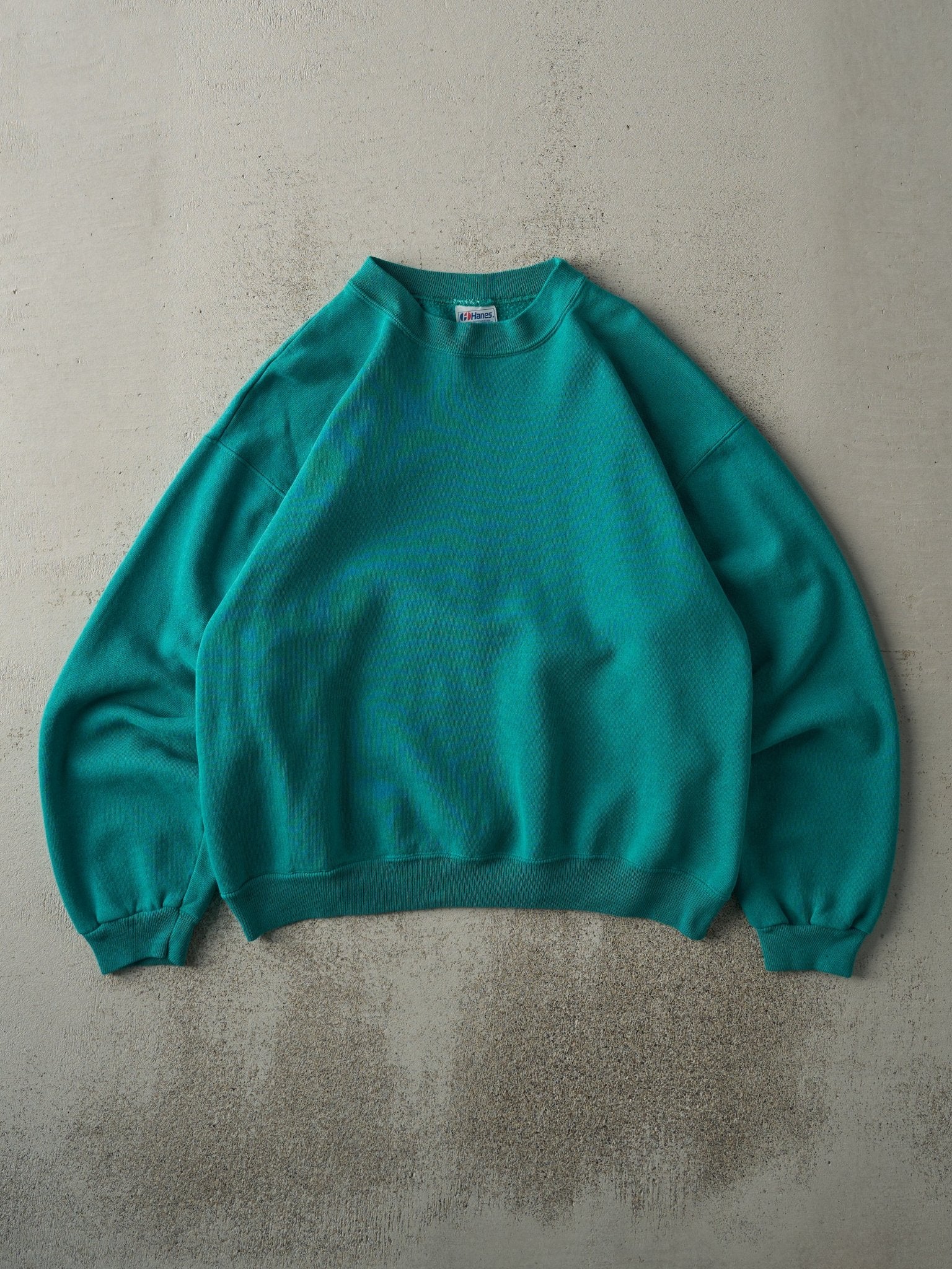 Vintage 80's Teal Blank Crewneck (M)