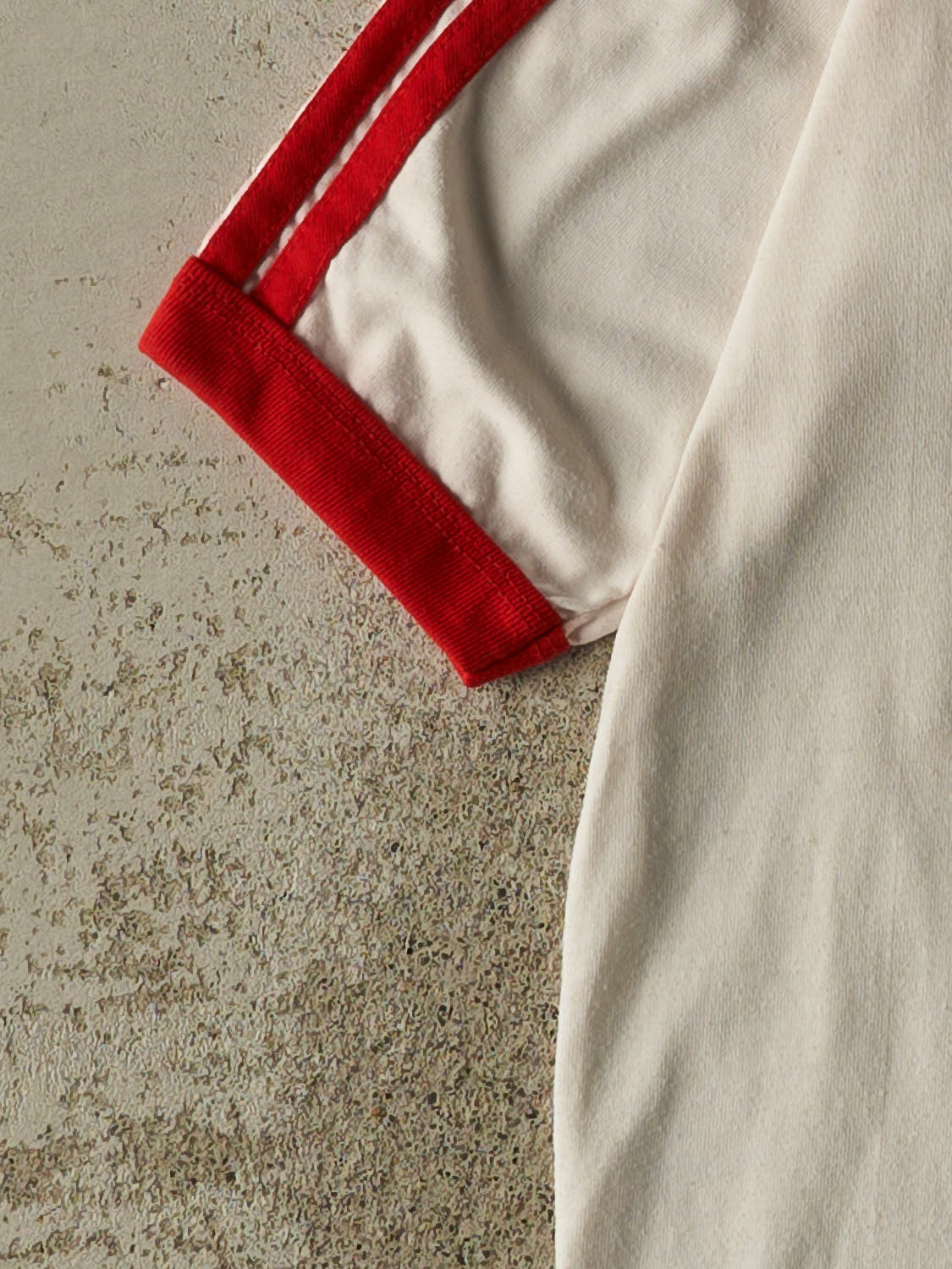 Vintage 80s White Adidas Soccer Tee (S/M) - Image 3