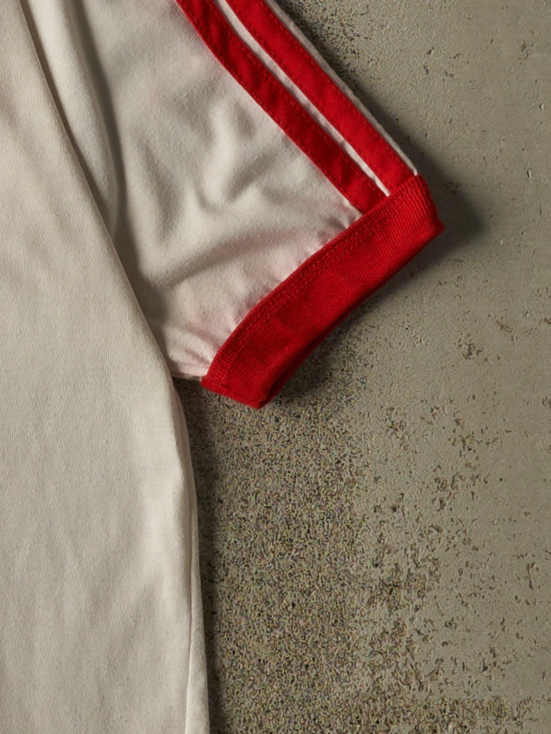 Vintage 80s White Adidas Soccer Tee (S/M) - Image 4