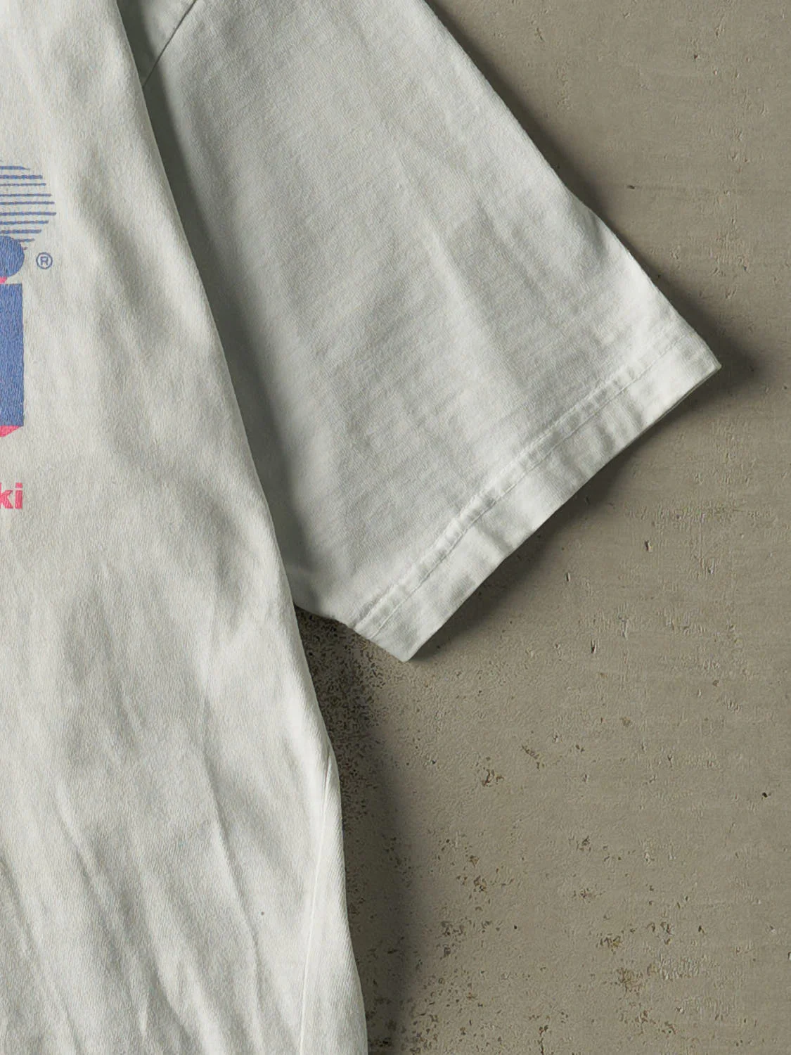 Vintage 80s White Kawasaki Jet Ski Tee (M/L) - Image 4