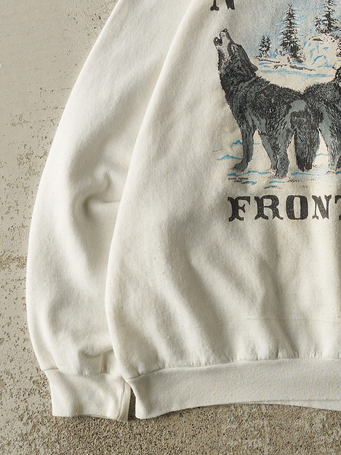 Vintage 80s White Northern Frontier Double Neck Crewneck (S/M) - Image 3