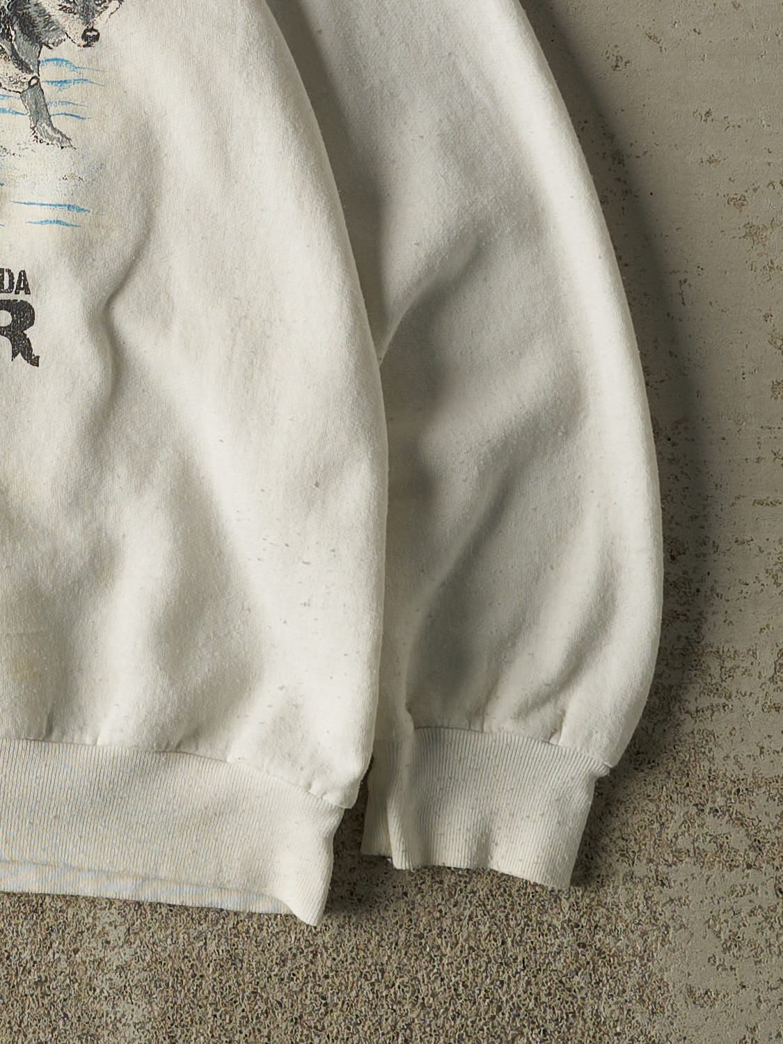 Vintage 80s White Northern Frontier Double Neck Crewneck (S/M) - Image 4