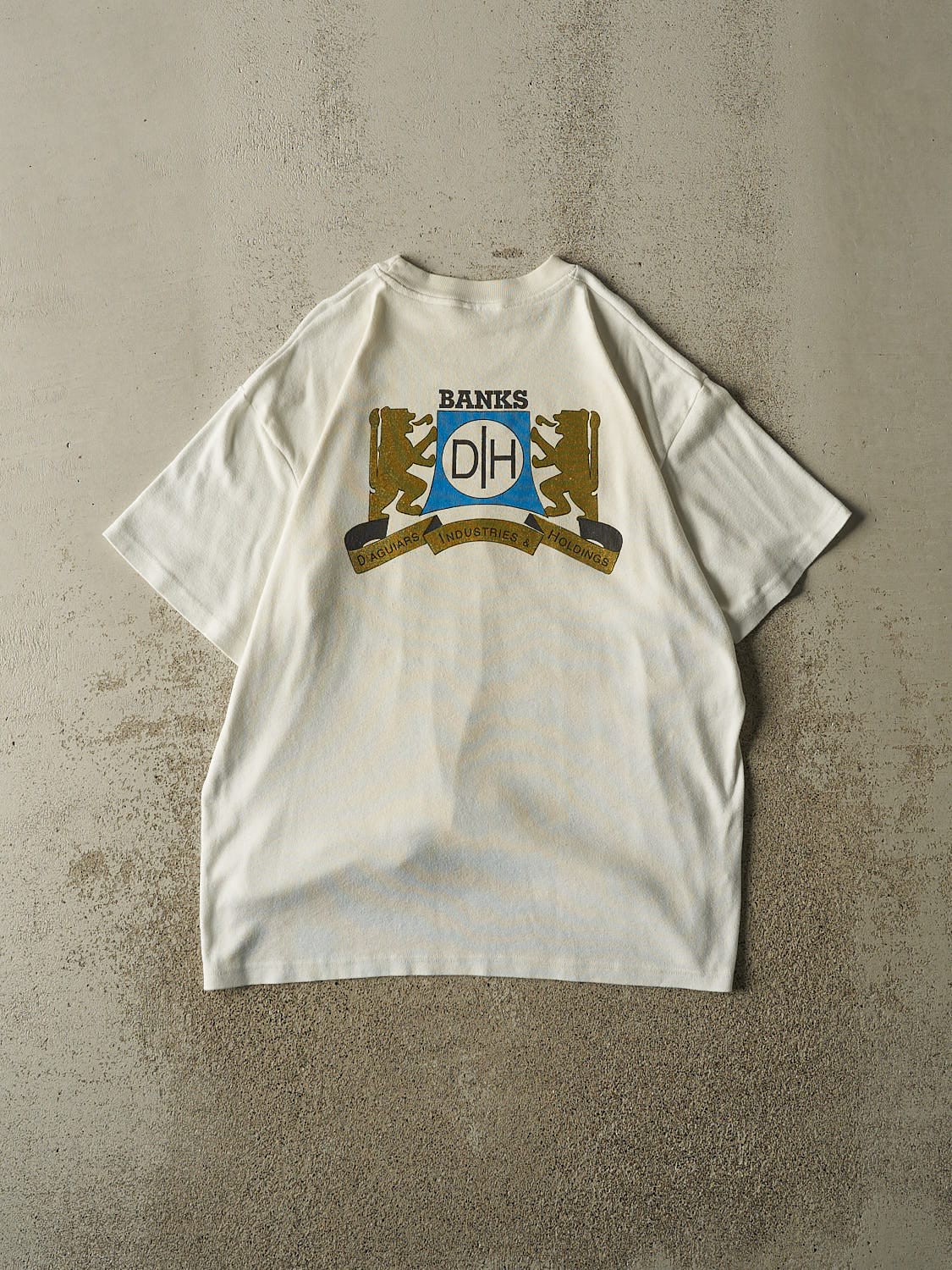Vintage 80s White XM Rum Tee (L/XL) - Image 2