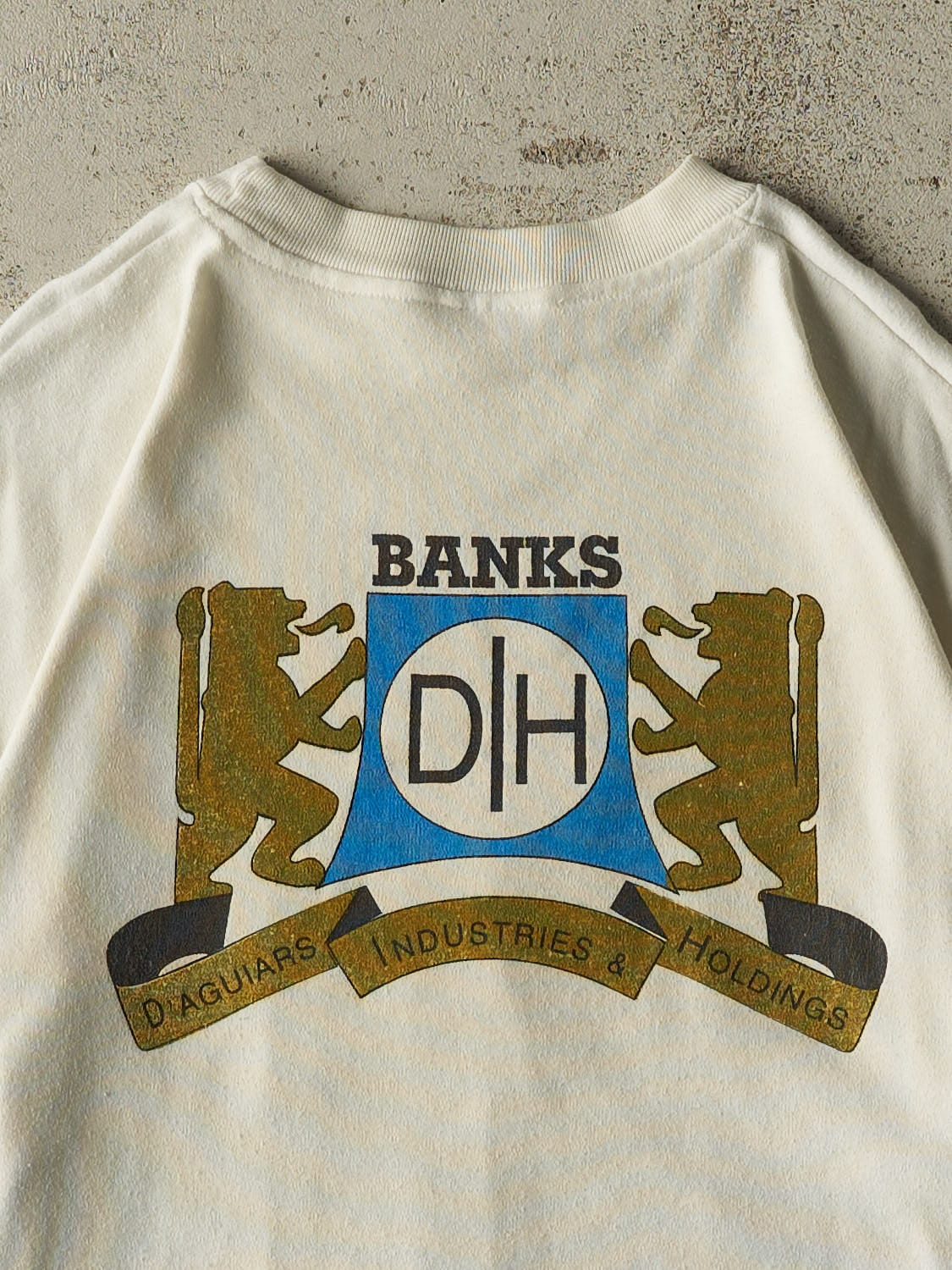 Vintage 80s White XM Rum Tee (L/XL) - Image 4