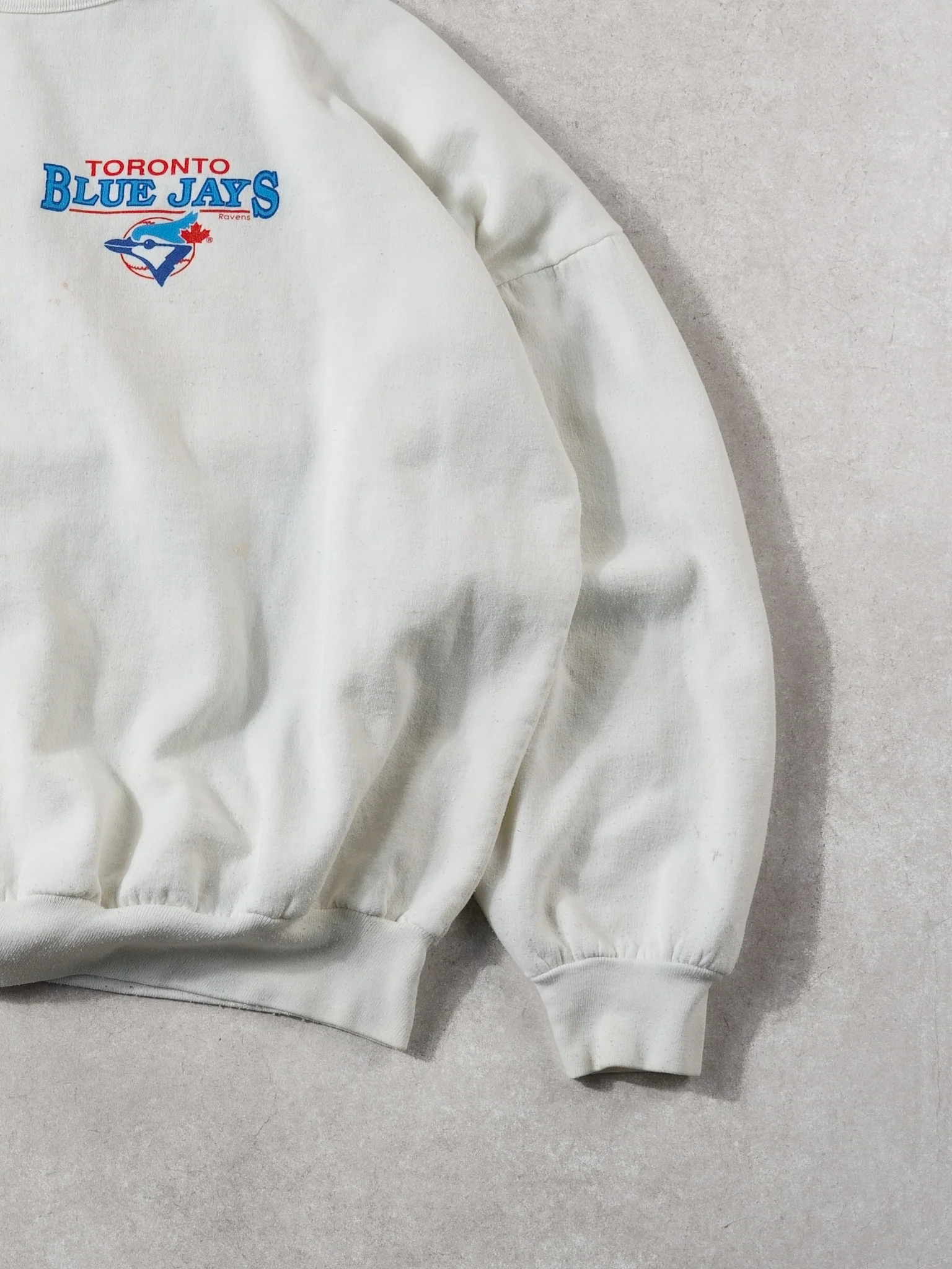Vintage 89' White Toronto Blue Jays Eastern Champions Crewneck (L) - Image 5