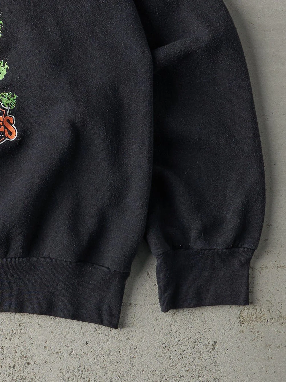 Vintage 90' Faded Black Boston Bruins Crewneck (L) - Image 3