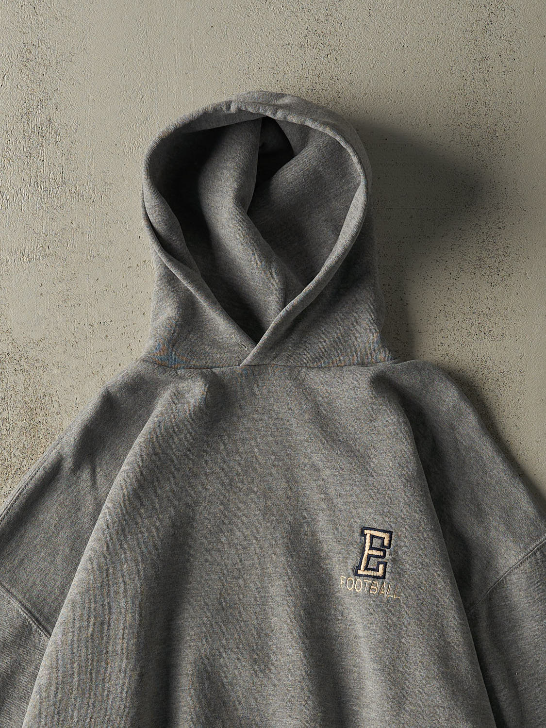 Vintage 90s Grey Russell Athletic Embroidered Hoodie (XXL) - Image 2