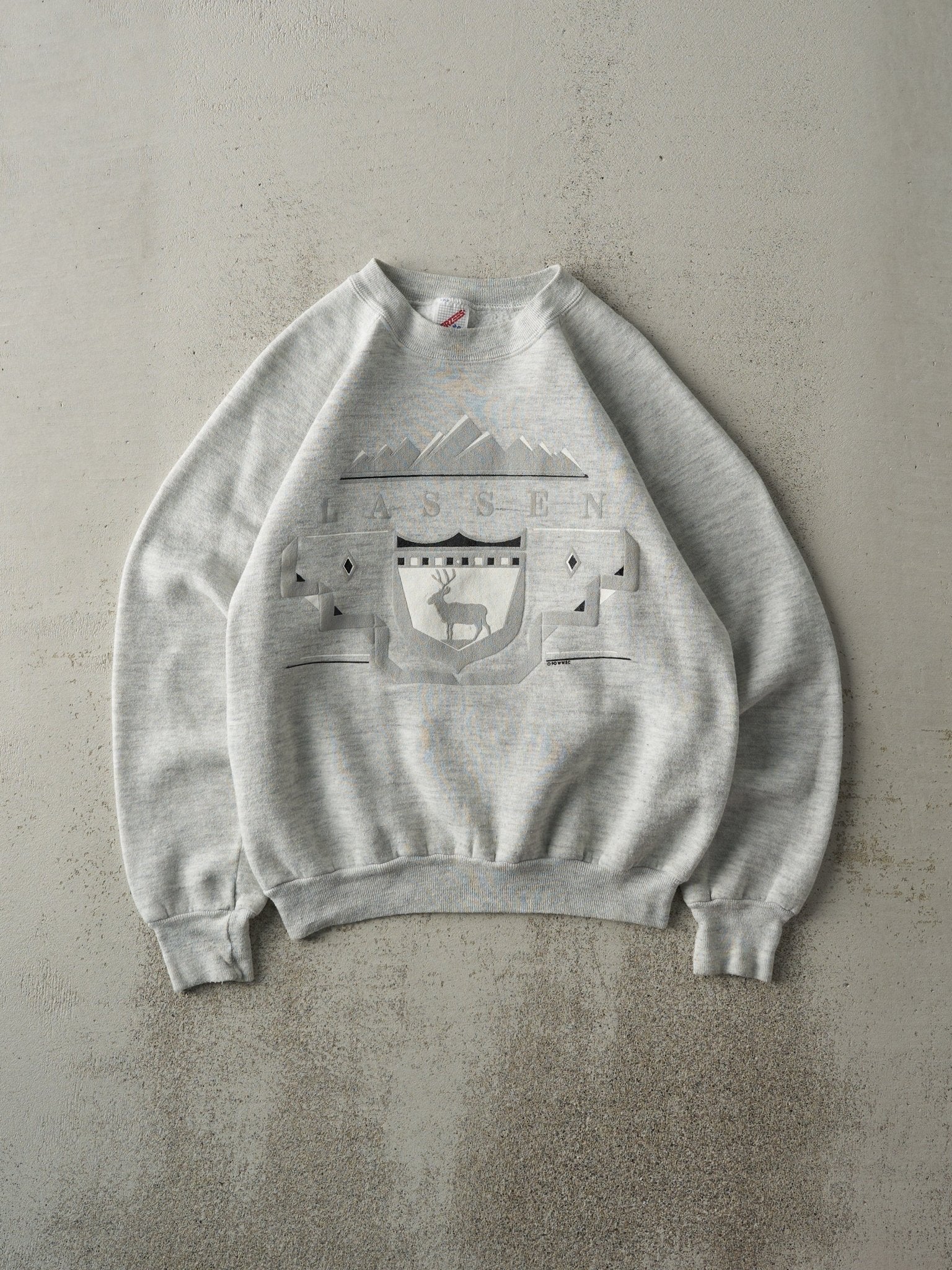 Vintage 90' Heather Grey Lassen Crewneck (S)