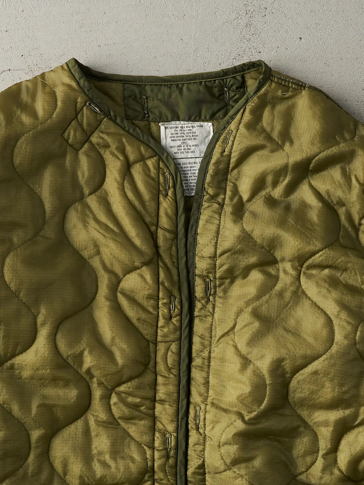 Vintage 90s Army Green Liner Jacket (XXL/XXXL) - Image 2