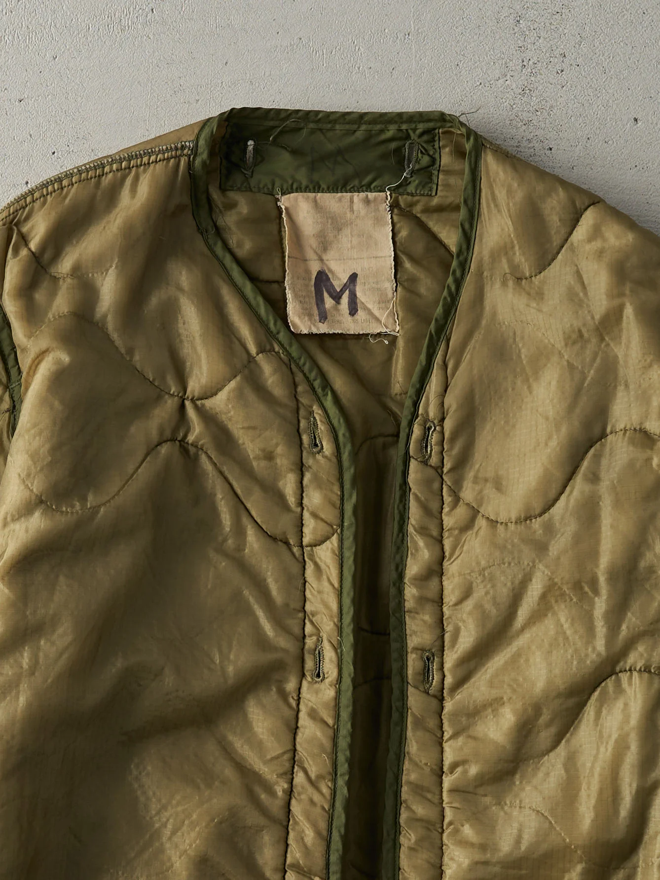 Vintage 90s Army Green Liner Jacket (M/L) - Image 3