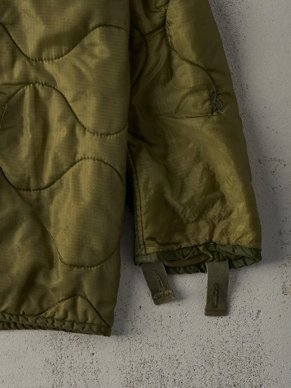 Vintage 90s Army Green Liner Jacket (S) - Image 3
