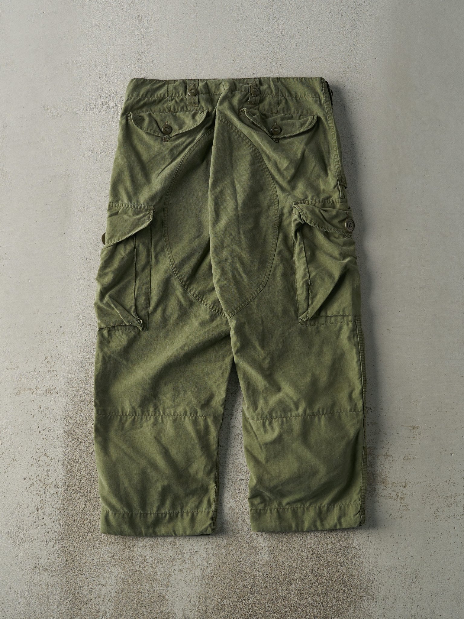 Vintage 90s Army Green Military Parachute Pants (34x26.5) - Image 3