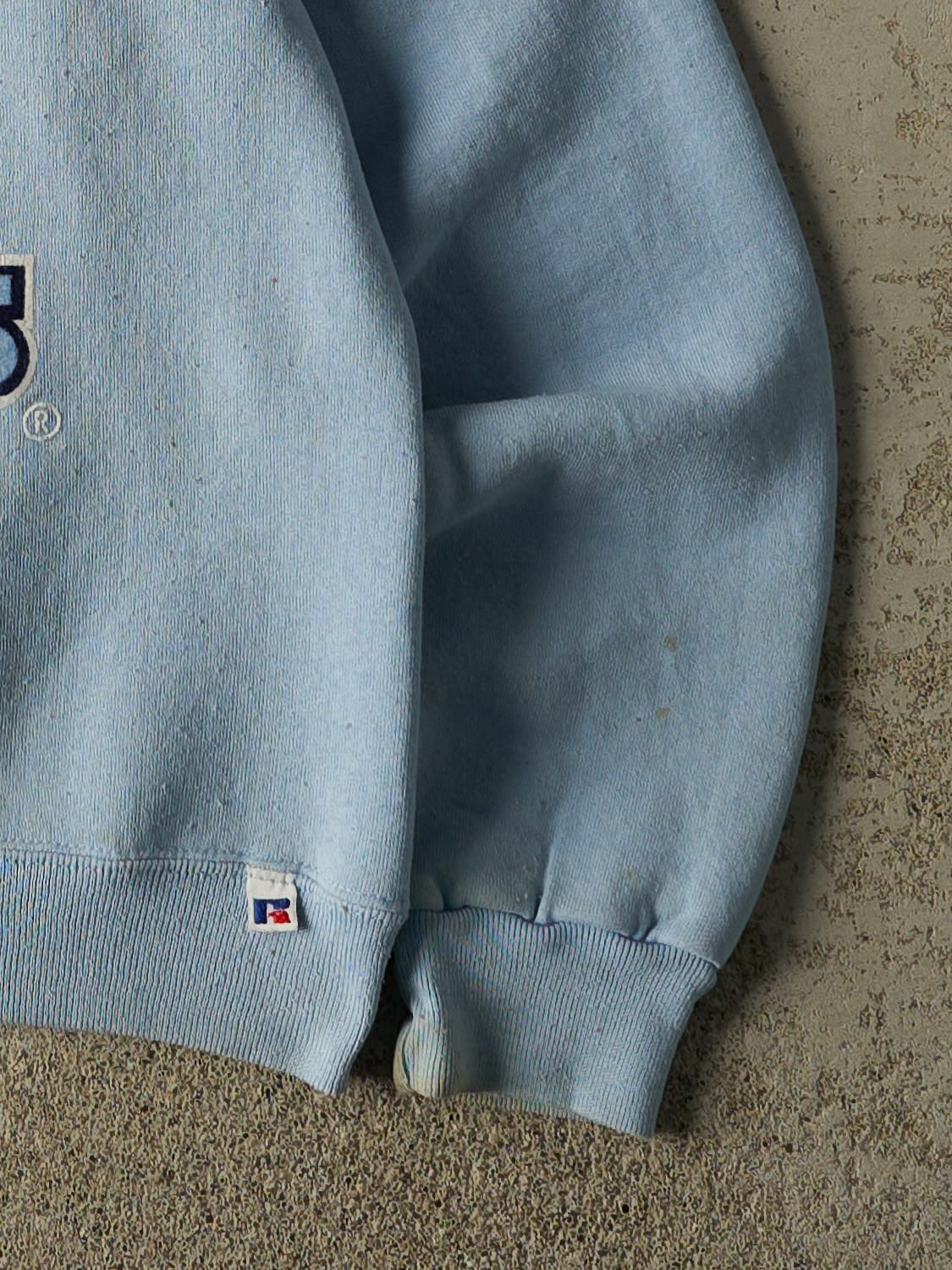 Vintage 90s Baby Blue Russell Athletic University of North Carolina Tarheels Crewneck (XS) - Image 3