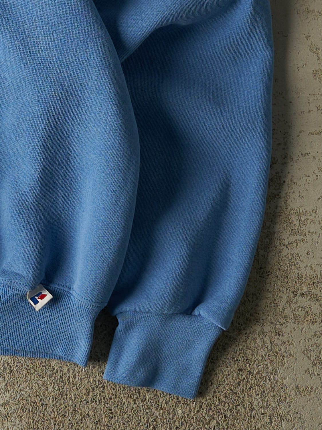 Vintage 90s Baby Blue Russell Athletic Iowa Crewneck (XS) - Image 4