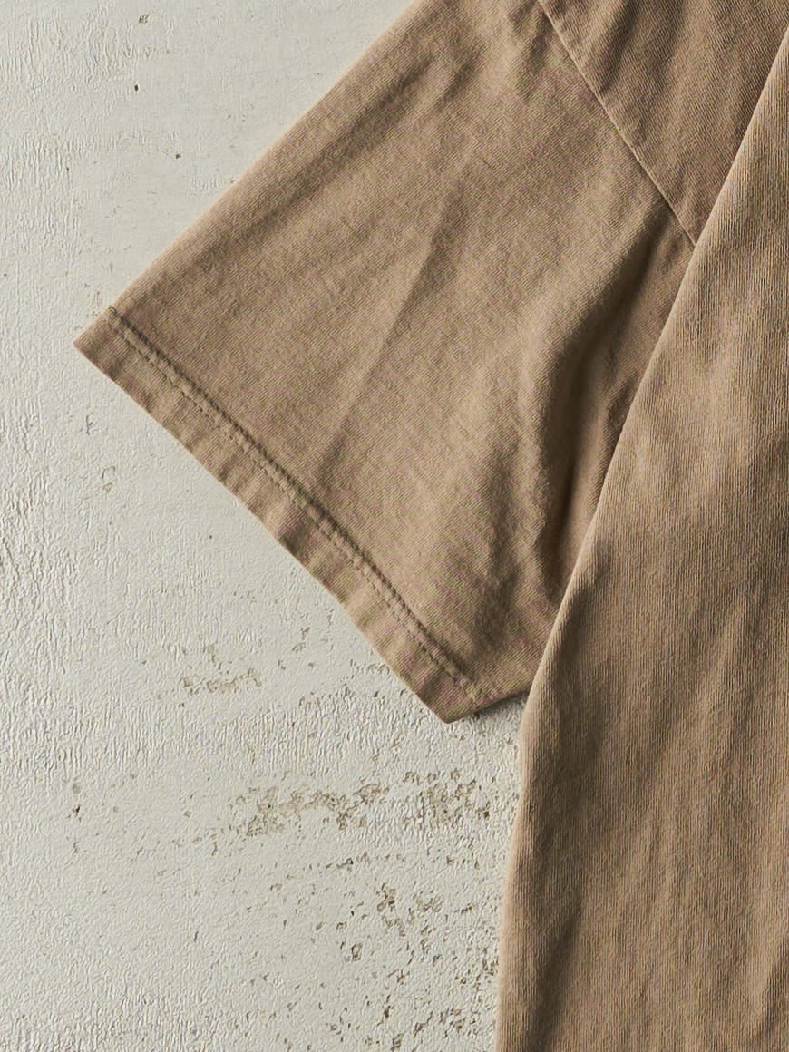 Vintage 90s Beige Bosch Logo Tee (L) - Image 3