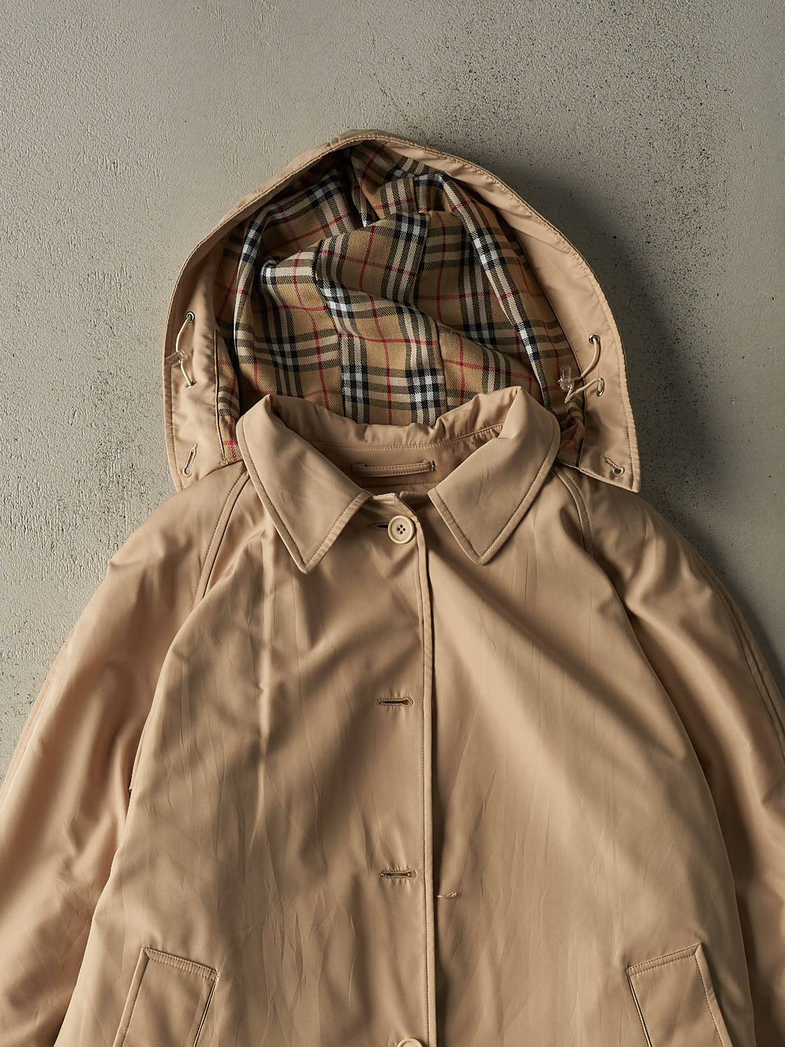 Vintage 90s Beige Burberry Trench Coat (M/L) - Image 4