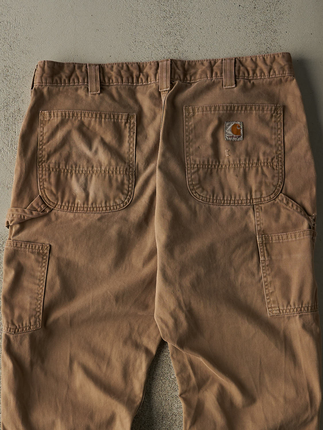 Vintage Y2K Beige Carhartt Carpenter Pants (34x30) - Image 4