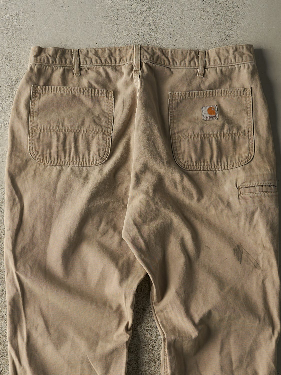 Vintage Y2K Beige Carhartt Work Pants (36x31) - Image 4