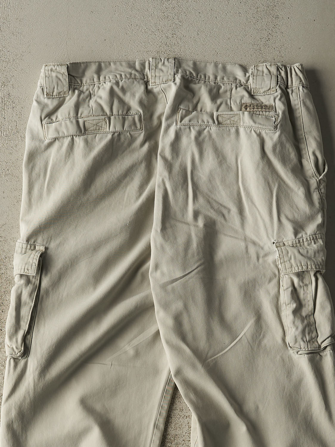 Vintage 90s Beige Columbia Cargo Work Pants (34x28.5) - Image 4