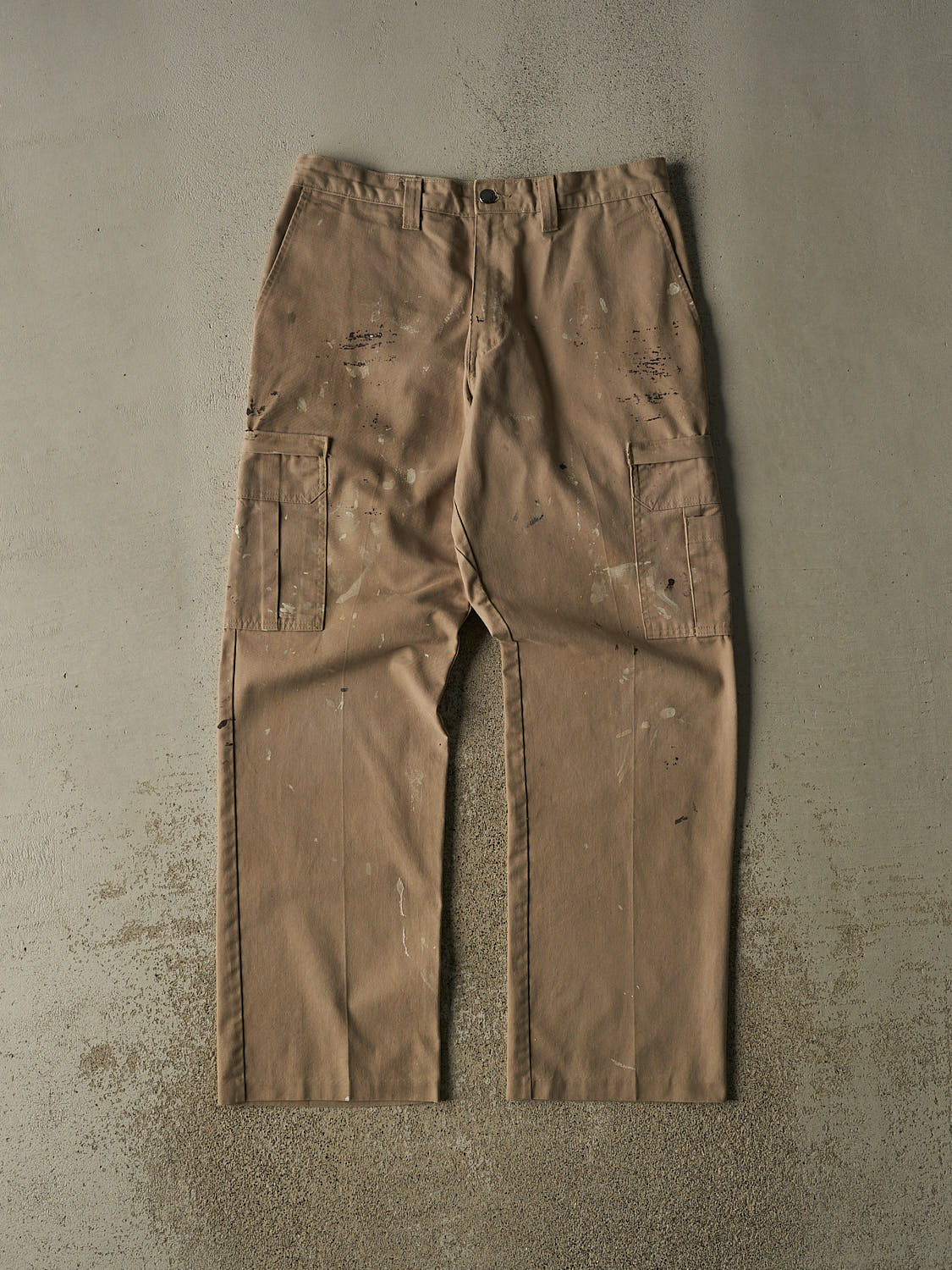 Vintage 90s Beige Dickies Cargo Work Pants (33x32.5)