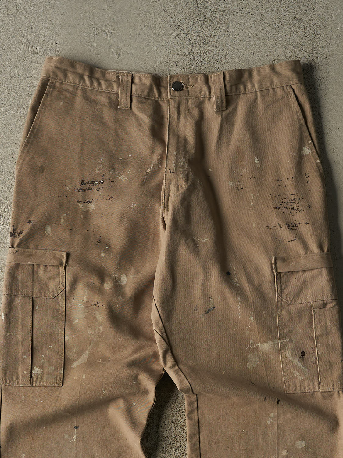 Vintage 90s Beige Dickies Cargo Work Pants (33x32.5) - Image 3