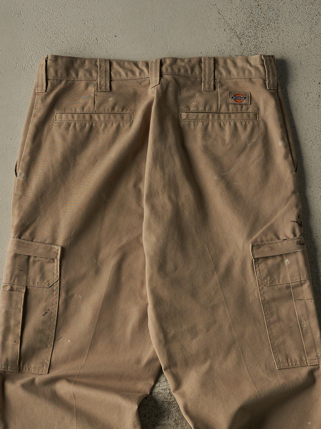 Vintage 90s Beige Dickies Cargo Work Pants (33x32.5) - Image 4