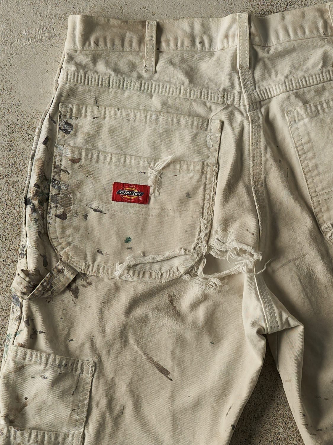Vintage 90s Beige Dickies Carpenter Pants (30x30.5) - Image 5
