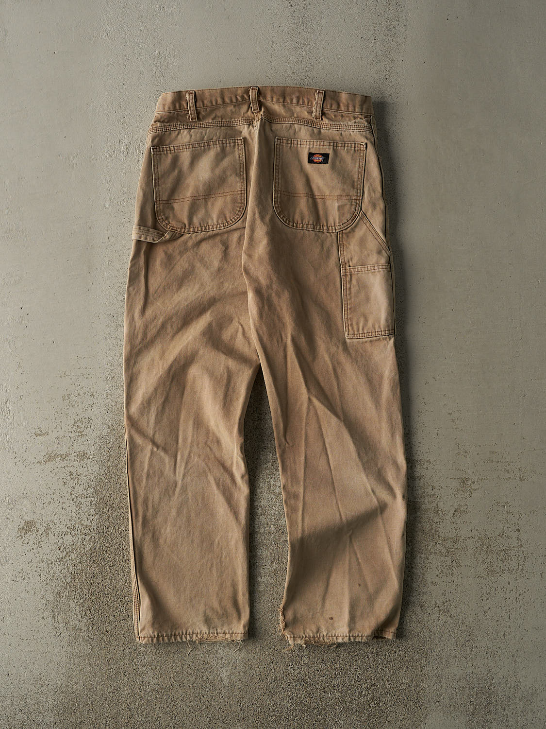 Vintage 90s Beige Dickies Carpenter Work Pants (33x32.5) - Image 2
