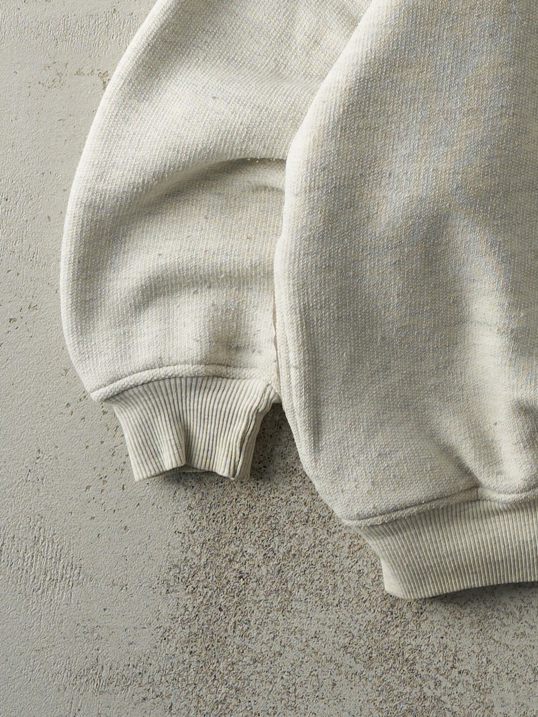 Vintage 90s Beige Embroidered Monterey CA Boxy Quarter Zip (L) - Image 3