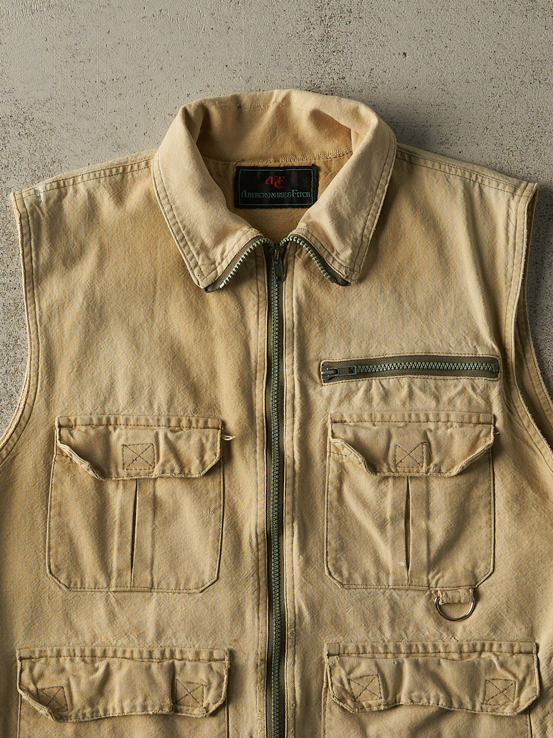 Vintage 90s Beige Fishermans Vest (M/L) - Image 3