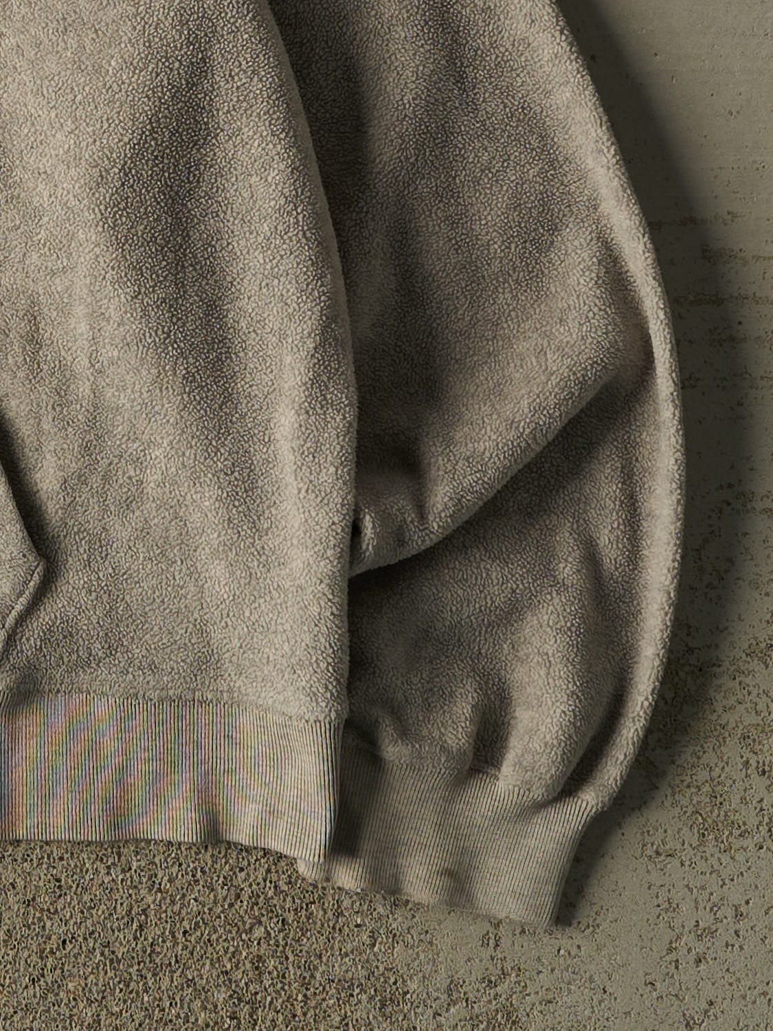 Vintage 90s Beige Gap Fleece Hoodie (L/XL) - Image 4