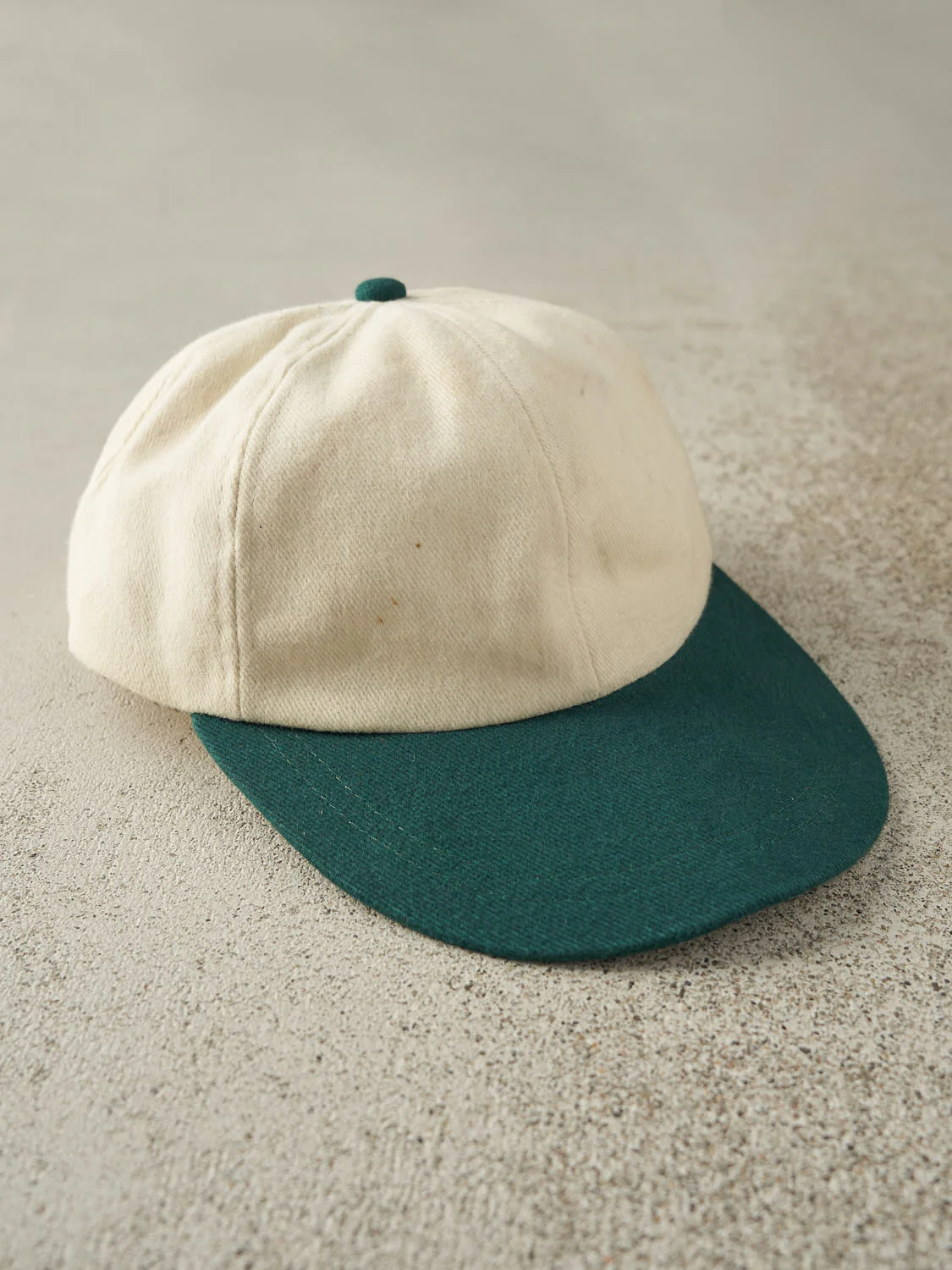 Vintage 80s Beige & Green Strapback (O/S) - Image 3