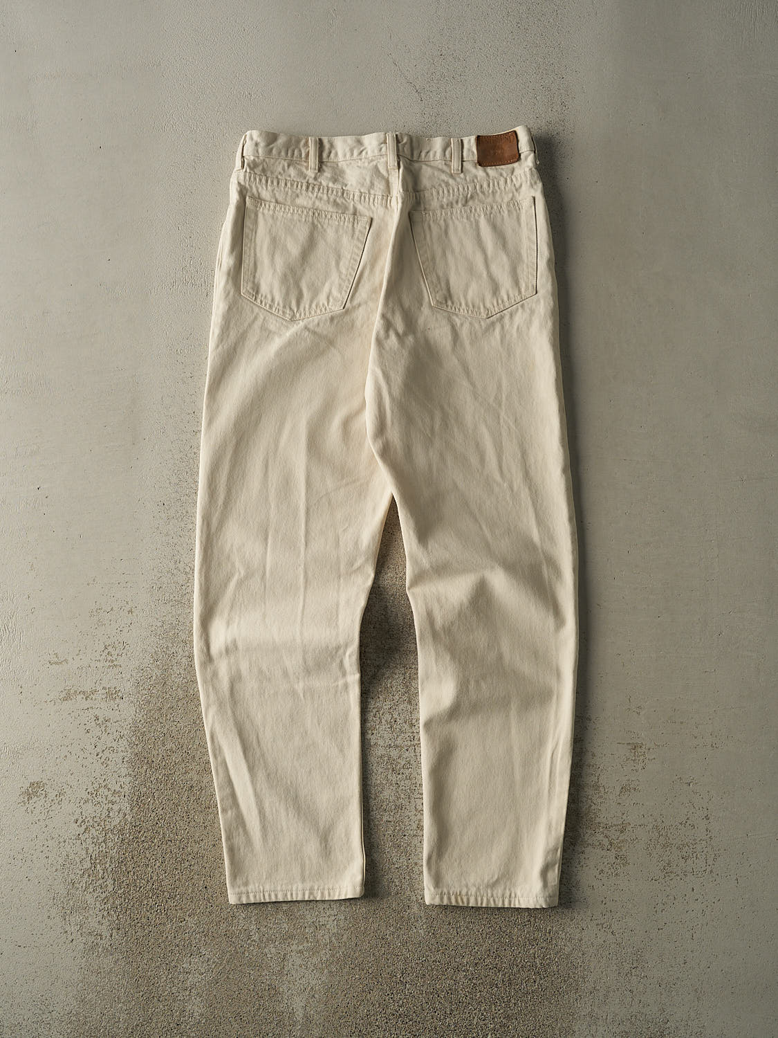 Vintage 90s Beige Lands End Pants (34x32.5) - Image 3