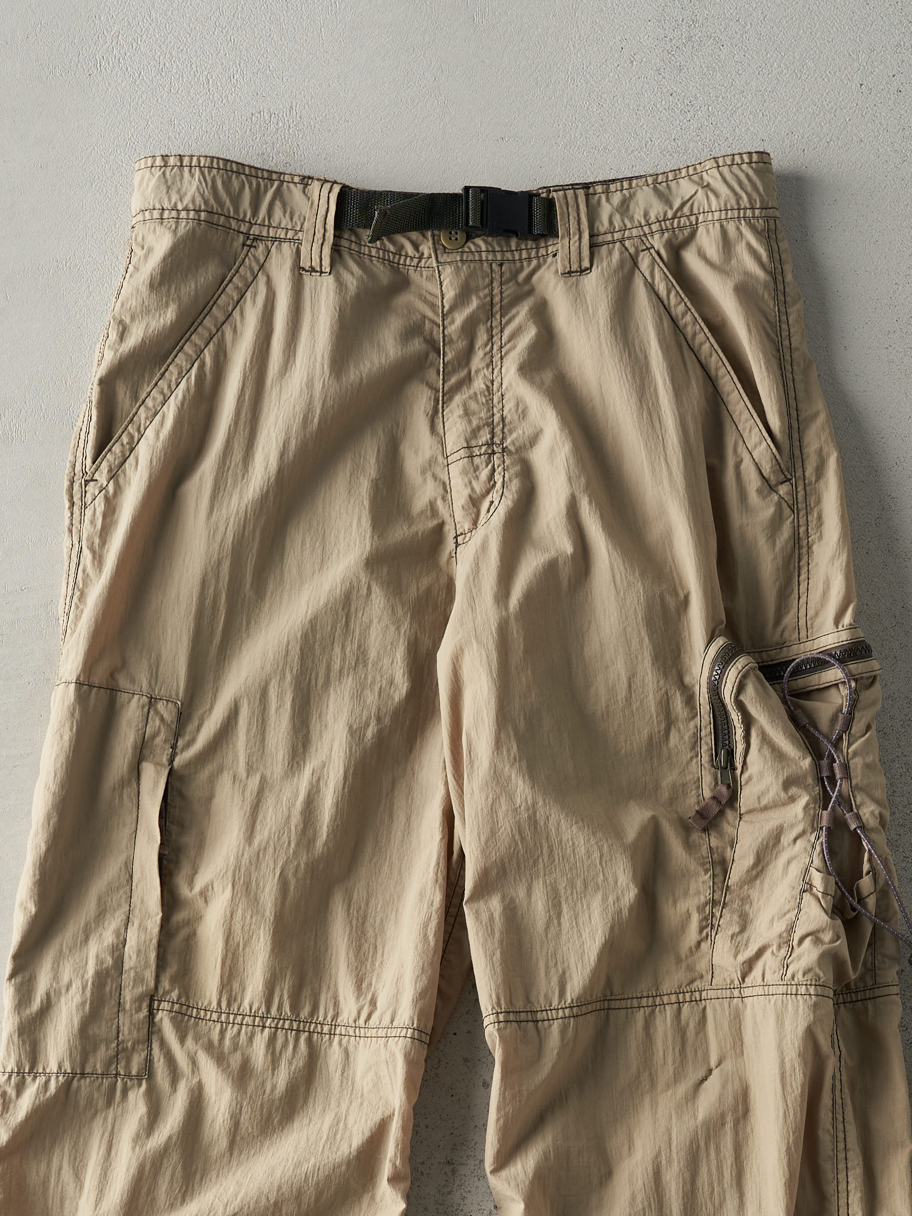 Vintage 90s Beige P.Tek Cargo Pants (33x31) - Image 3