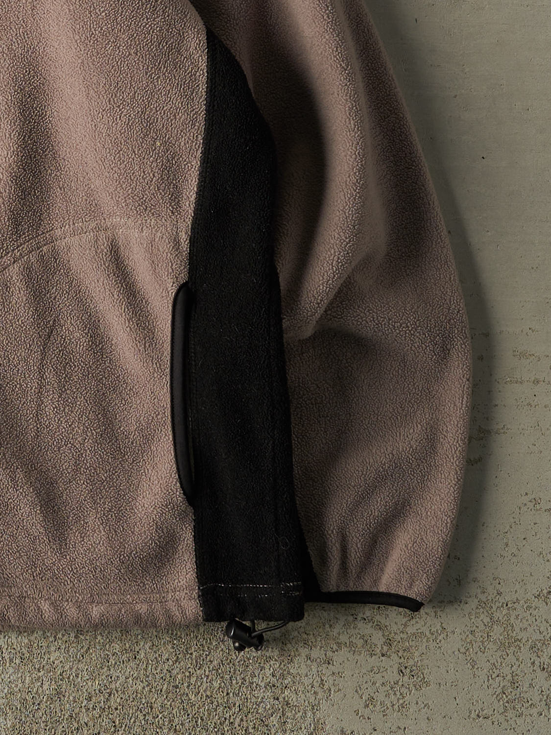 Vintage 90s Beige Quarter Zip Misty Mountain Fleece (L/XL) - Image 4
