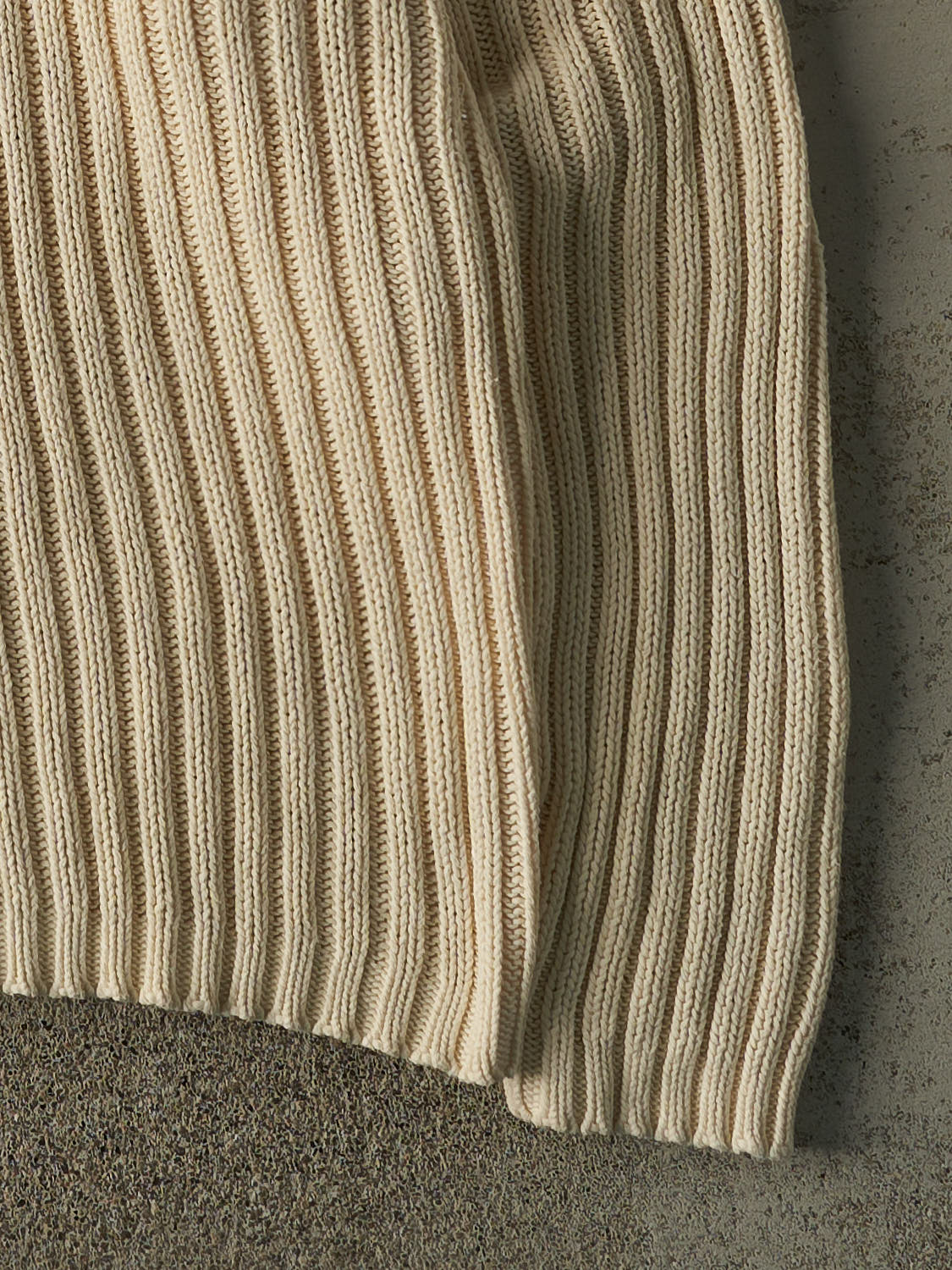 Vintage 90s Beige Striped Gap Knit (XL/XXL) - Image 3