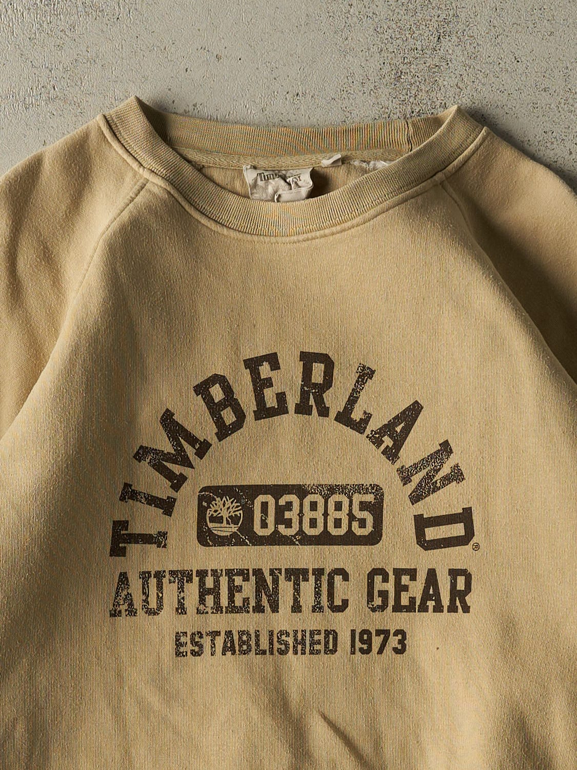 Vintage Y2K Beige Timberland Crewneck (L/XL) - Image 2