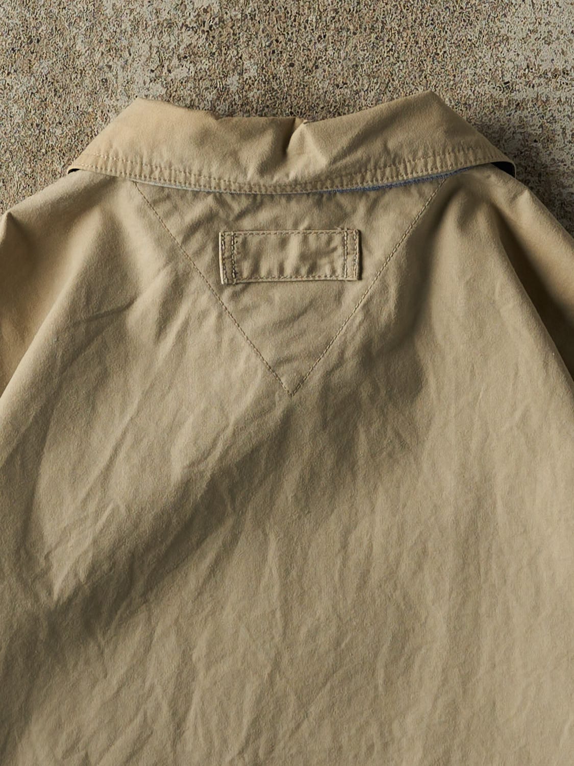 Vintage 90s Beige Tommy Hilfiger Harrington Jacket (L/XL) - Image 5