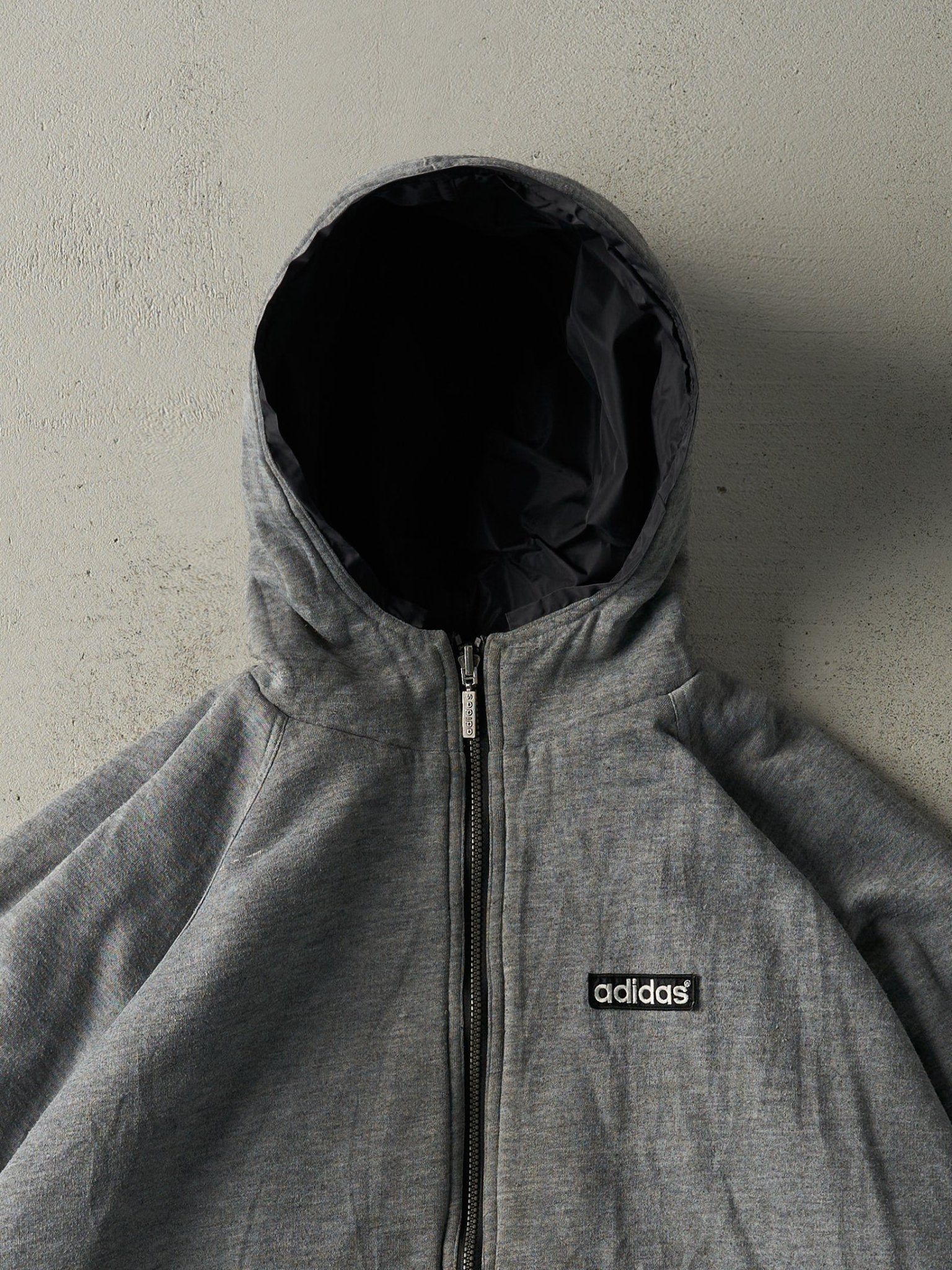 Vintage 90s Black Adidas Reversible Windbreaker Jacket (XL) - Image 5