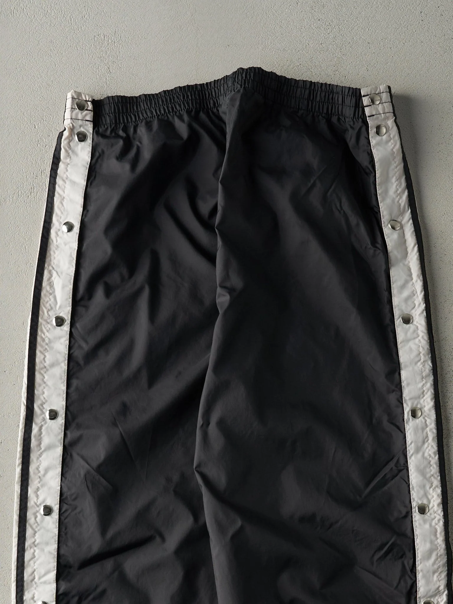 Vintage 90s Black Adidas Tear Away Track Pants (34x32) - Image 4
