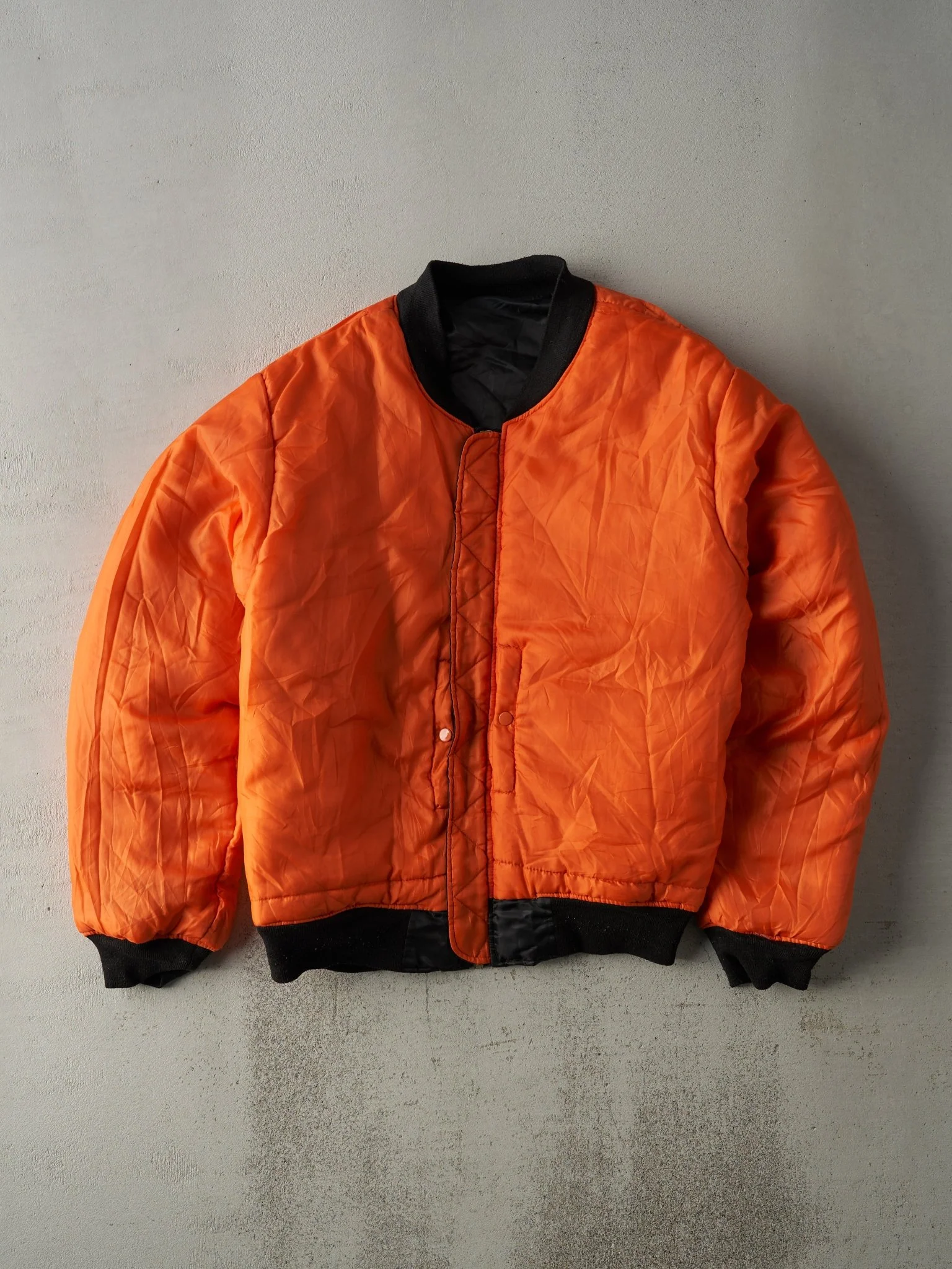 Vintage 90s Black Alpha Industries Reversible Flight Bomber Jacket (XL) - Image 2
