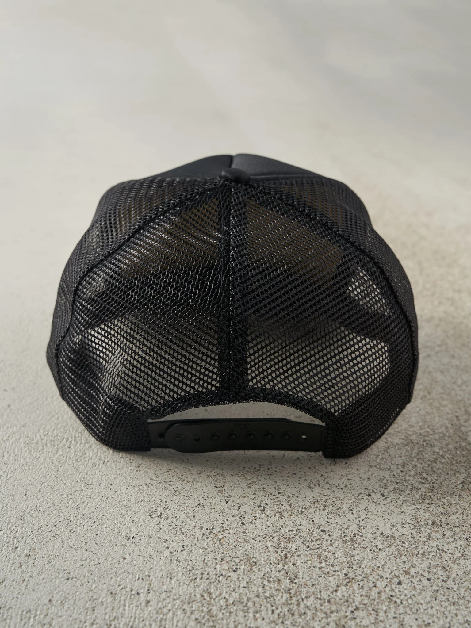 Vintage 90s Black Apex Foam Trucker Hat - Image 3