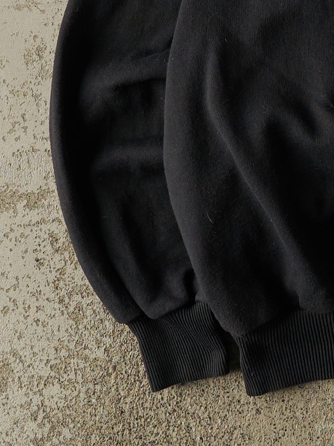 Vintage 90s Black Blank Crewneck (S/M) - Image 3