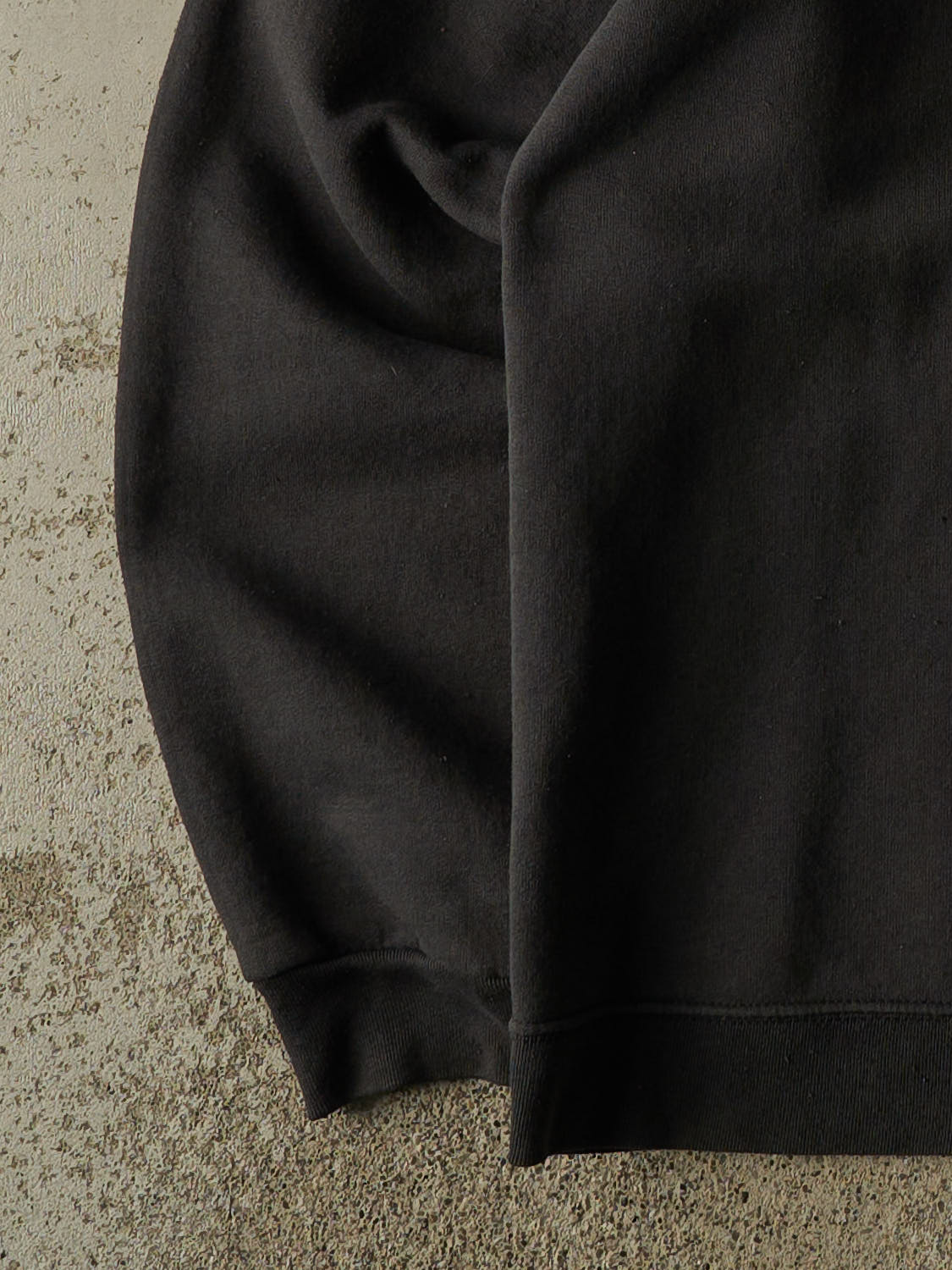 Vintage 90s Black Blank Crewneck (L) - Image 3