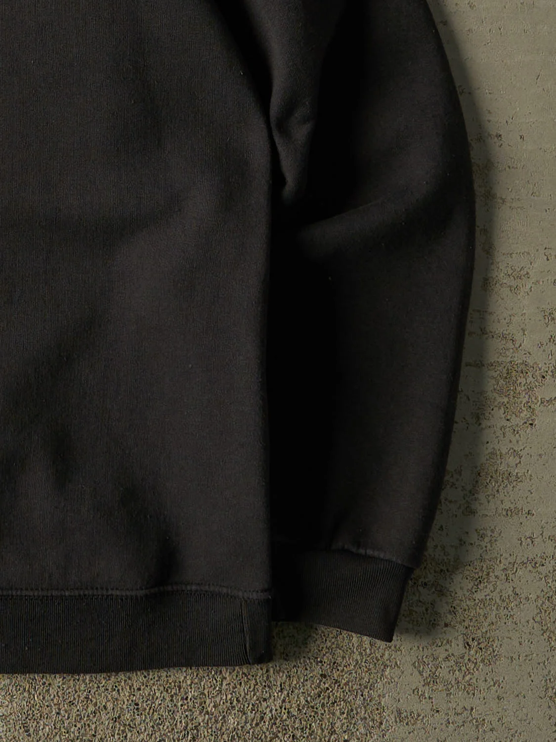 Vintage 90s Black Blank Crewneck (L) - Image 4