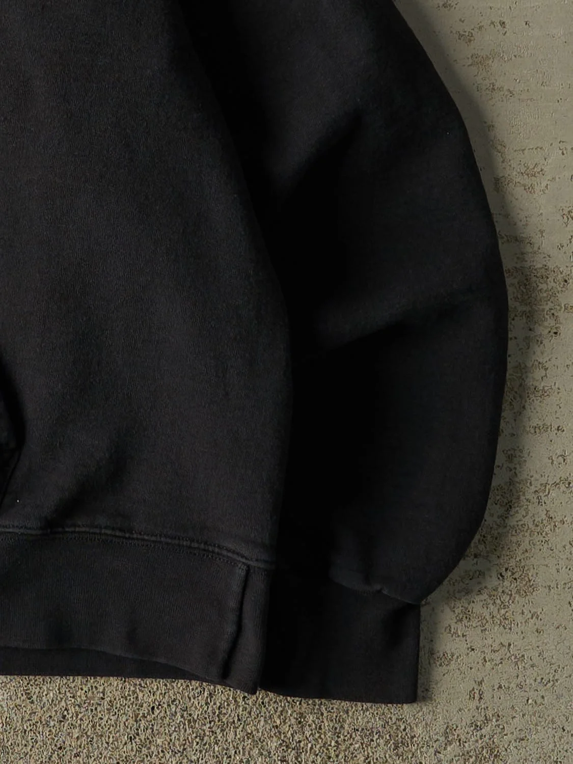 Vintage 90s Black Blank Hoodie (S) - Image 4