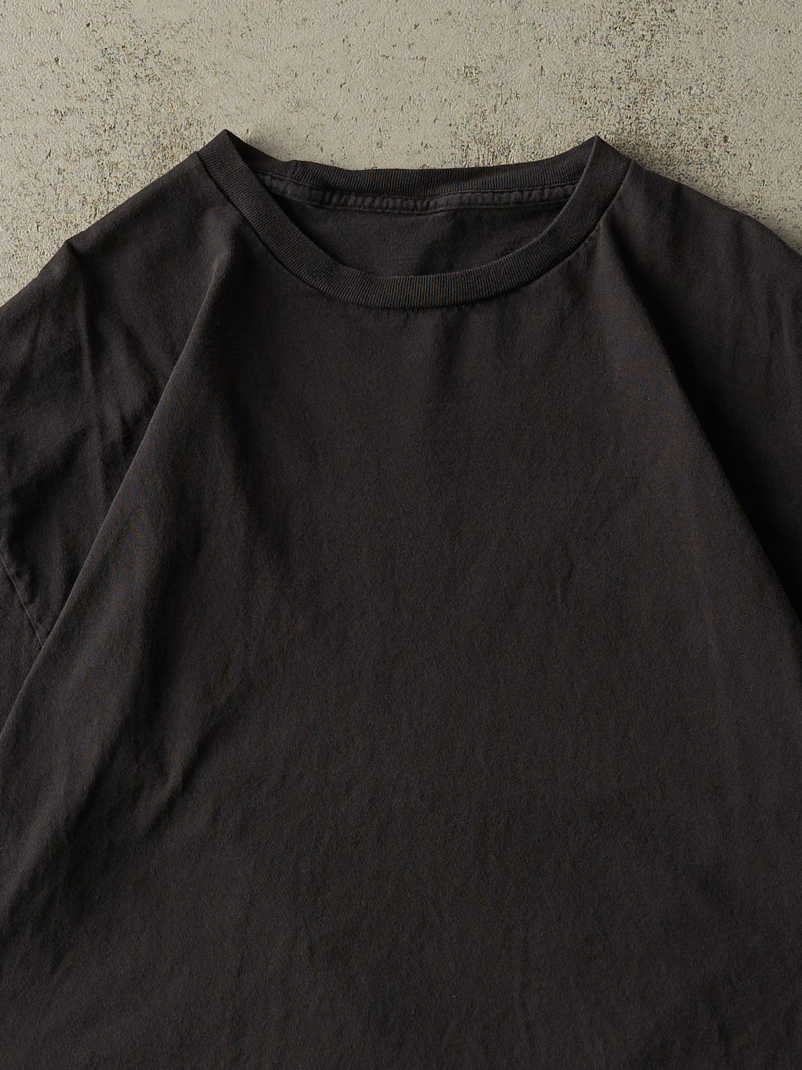 Vintage 90s Black Blank Tee (L/XL) - Image 2